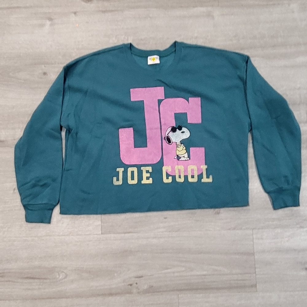Womans Sweatshirt - Teal and Pink